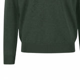 Fynch-Hatton - Mens Knitwear - Troyer-Zip, Superfine - Dark Ivy - Wildvine Clothing, Spalding, Lincolnshire