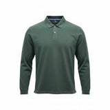 Fynch-Hatton - Mens Knitwear - Polo Longsleeve, Premium Cotton - Dark Ivy 737 - Wildvine Clothing, Spalding, Lincolnshire