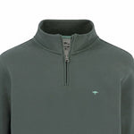 Fynch-Hatton - Mens Knitwear - Sweat Troyer-Zip - Dark Ivy - Wildvine Clothing, Spalding, Lincolnshire