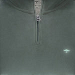 Fynch-Hatton - Mens Knitwear - Sweat Troyer-Zip - Dark Ivy - Wildvine Clothing, Spalding, Lincolnshire