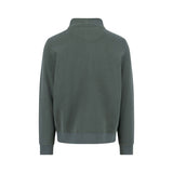 Fynch-Hatton - Mens Knitwear - Sweat Troyer-Zip - Dark Ivy - Wildvine Clothing, Spalding, Lincolnshire