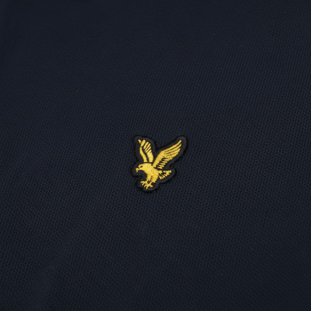 Lyle & Scott - Mens Check Panelled Polo Shirt - Dark Navy SP2470V Z271 - Wildvine Clothing, Spalding, Lincolnshire
