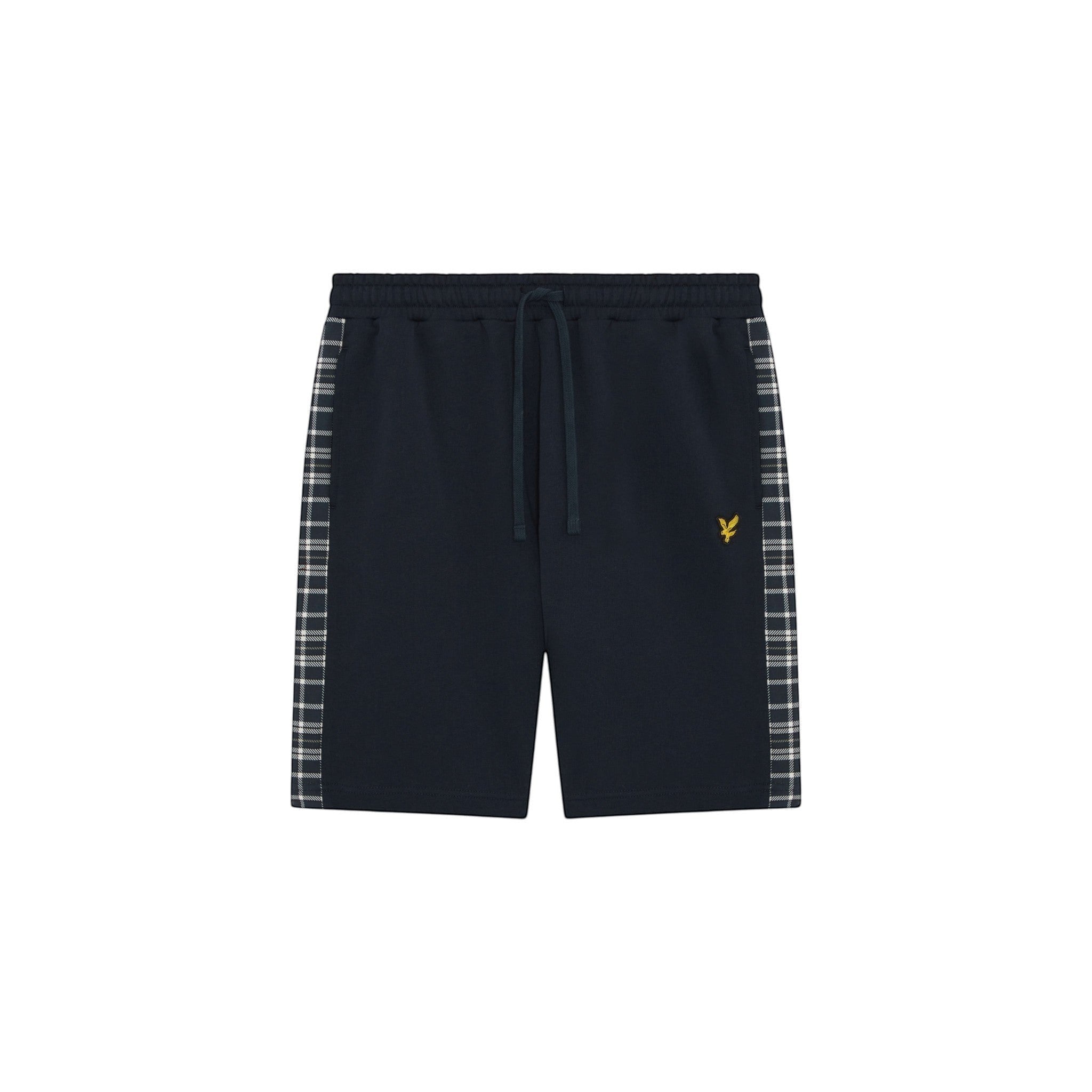 Lyle & Scott - Mens Check Panelled Sweatshort - Dark Navy ML2598V Z271 - Wildvine Clothing, Spalding, Lincolnshire