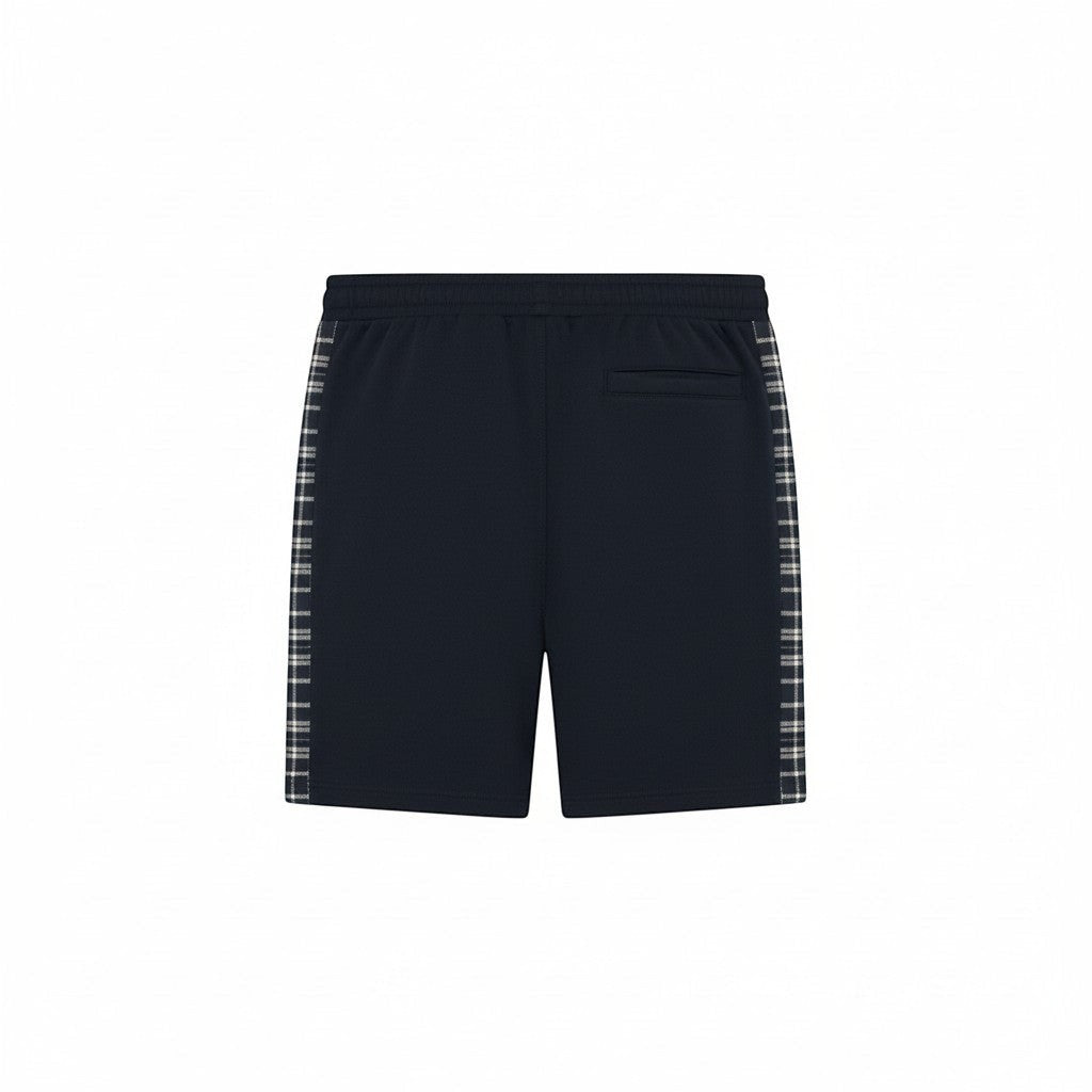 Lyle & Scott - Mens Check Panelled Sweatshort - Dark Navy ML2598V Z271 - Wildvine Clothing, Spalding, Lincolnshire