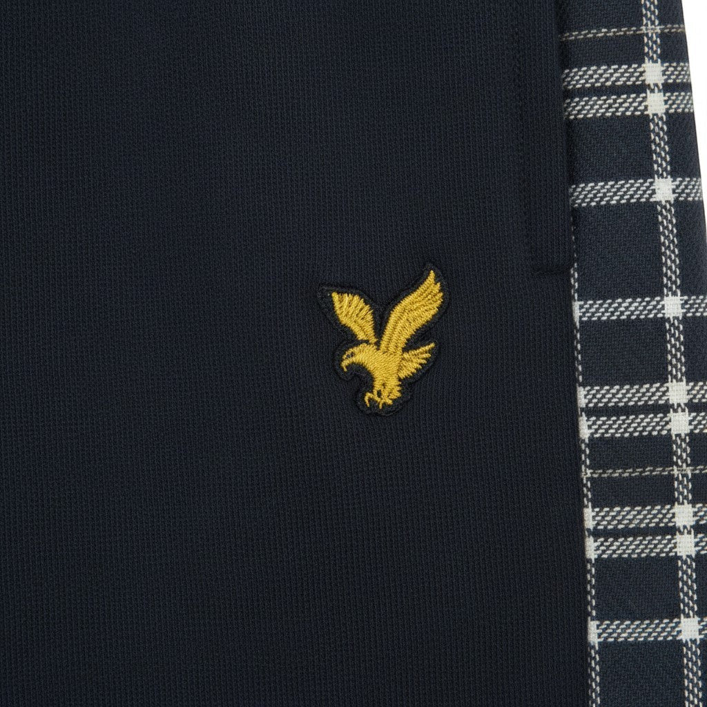 Lyle & Scott - Mens Check Panelled Sweatshort - Dark Navy ML2598V Z271 - Wildvine Clothing, Spalding, Lincolnshire