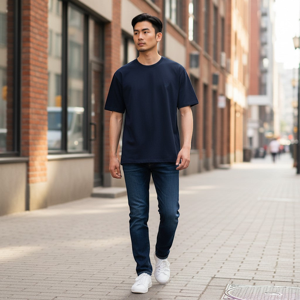 Lyle & Scott - Mens Superfine T-Shirt - Dark Navy Z271 - Wildvine Clothing, Spalding, Lincolnshire