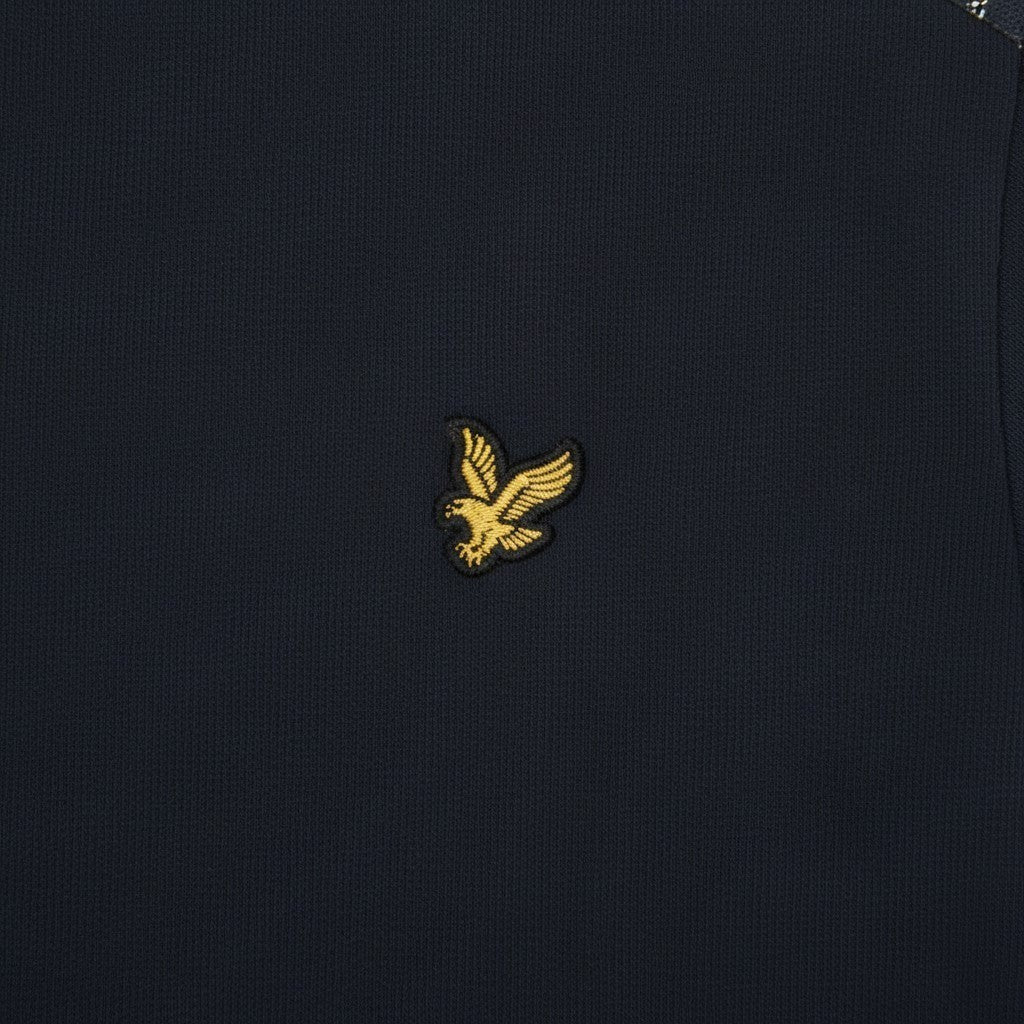 Lyle & Scott - Mens Check Panelled T-Shirt - Dark Navy TS2460V Z271 - Wildvine Clothing, Spalding, Lincolnshire
