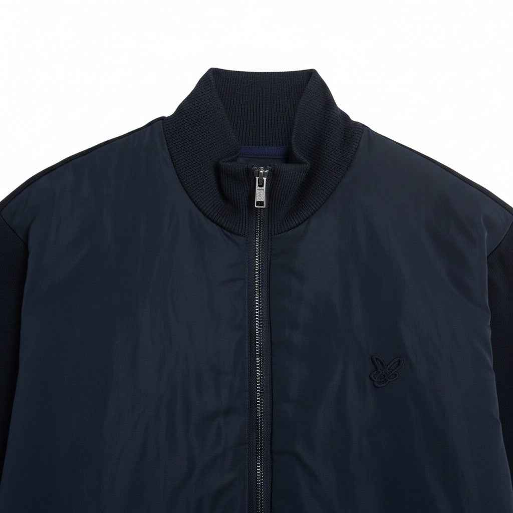 Lyle & Scott - Mens Tonal Hybrid Jacket - Dark Navy Z271 - Wildvine Clothing, Spalding, Lincolnshire