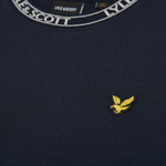 Lyle & Scott - Mens T-Shirt - Logo Ribbed - Dark Navy/ Bone White Y070 - Wildvine Clothing, Spalding, Lincolnshire