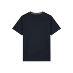 Lyle & Scott - Mens T-Shirt - Logo Ribbed - Dark Navy/ Bone White Y070 - Wildvine Clothing, Spalding, Lincolnshire