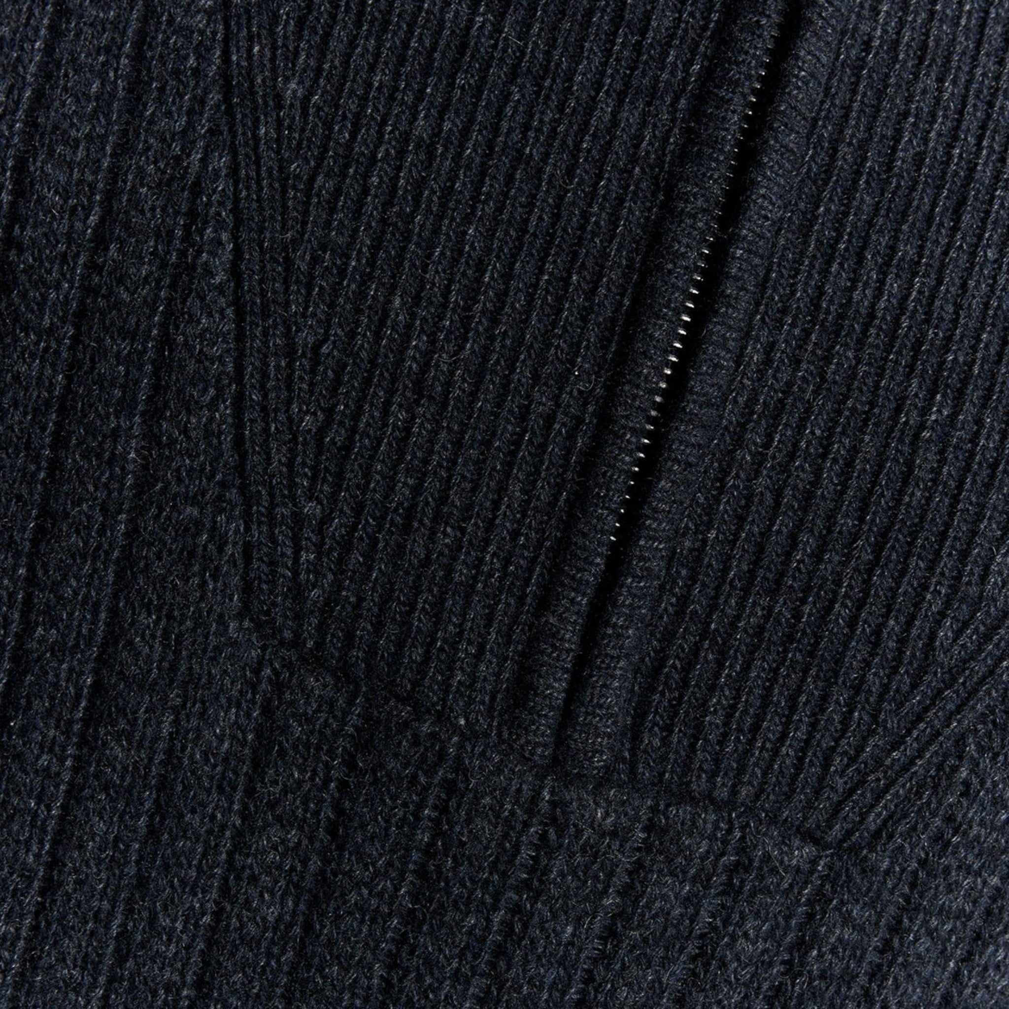 Lyle & Scott - Mens Ribbed Half Zip Jumper - Lanbs Wool - Dark Navy Marl Z56 - Wildvine Clothing, Spalding, Lincolnshire