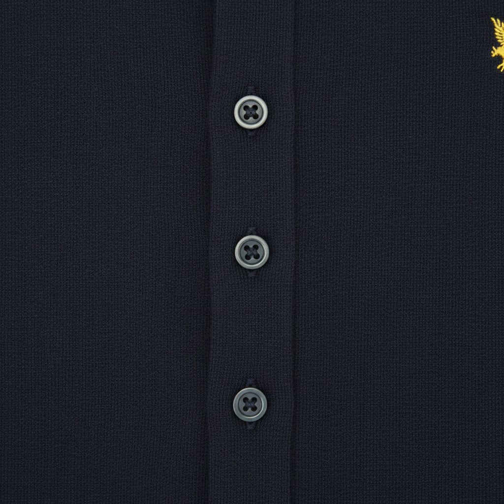 Lyle & Scott - Mens Pique Jersey Shirt - Dark Navy - LW2407V ZZ271 - Wildvine Clothing, Spalding, Lincolnshire