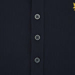 Lyle & Scott - Mens Pique Jersey Shirt - Dark Navy - LW2407V ZZ271 - Wildvine Clothing, Spalding, Lincolnshire