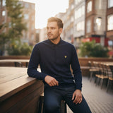 Lyle & Scott - Mens Pique Jersey Shirt - Dark Navy - LW2407V ZZ271 - Wildvine Clothing, Spalding, Lincolnshire
