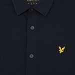 Lyle & Scott - Mens Pique Jersey Shirt - Dark Navy - LW2407V ZZ271 - Wildvine Clothing, Spalding, Lincolnshire