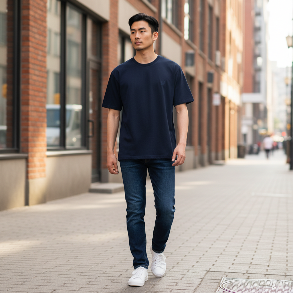 Lyle & Scott - Mens Superfine T-Shirt - Dark Navy Z271 - Wildvine Clothing, Spalding, Lincolnshire