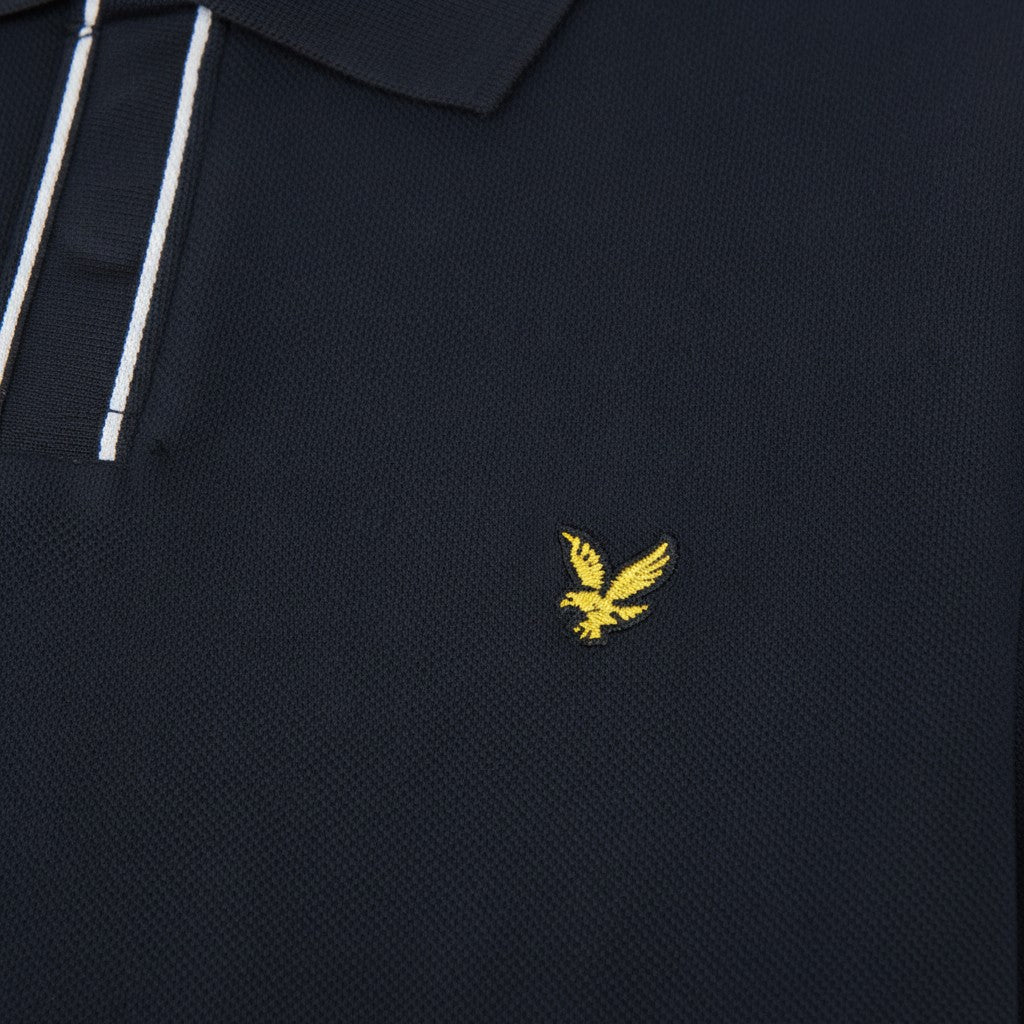 Lyle & Scott - Mens Placket Tipped Polo Shirt - Dark Navy - SP2409V Z271 - Wildvine Clothing, Spalding, Lincolnshire
