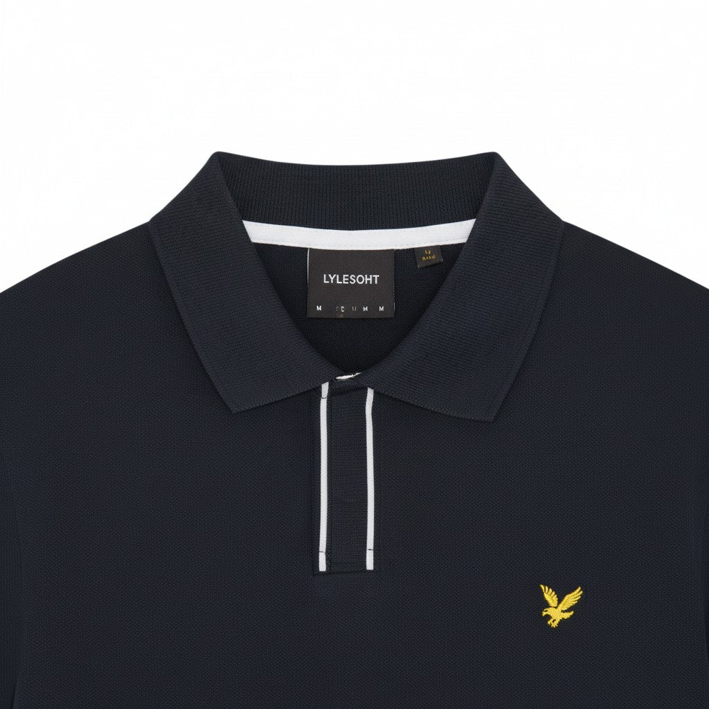 Lyle & Scott - Mens Placket Tipped Polo Shirt - Dark Navy - SP2409V Z271 - Wildvine Clothing, Spalding, Lincolnshire