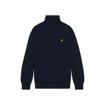 Lyle & Scott - Mens Cotton Merino Turtleneck Jumper - Dark Navy Z271 - Wildvine Clothing, Spalding, Lincolnshire
