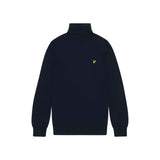 Lyle & Scott - Mens Cotton Merino Turtleneck Jumper - Dark Navy Z271 - Wildvine Clothing, Spalding, Lincolnshire