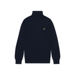 Lyle & Scott - Mens Cotton Merino Turtleneck Jumper - Dark Navy Z271 - Wildvine Clothing, Spalding, Lincolnshire