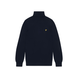 Lyle & Scott - Mens Cotton Merino Turtleneck Jumper - Dark Navy Z271 - Wildvine Clothing, Spalding, Lincolnshire