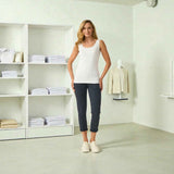 D.E.C.K By Decollage - Ladies Pia Vest Top In Cream - Wildvine Clothing, Spalding, Lincolnshire
