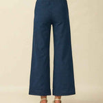 D.E.C.K. by Decollage Ladies Wide Leg Trousers - Denim Look - Wildvine Clothing, Spalding, Lincolnshire