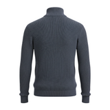 Jackdaw - Mens Theodore 1/4 Zip Jumper - Denim - Wildvine Clothing, Spalding, Lincolnshire