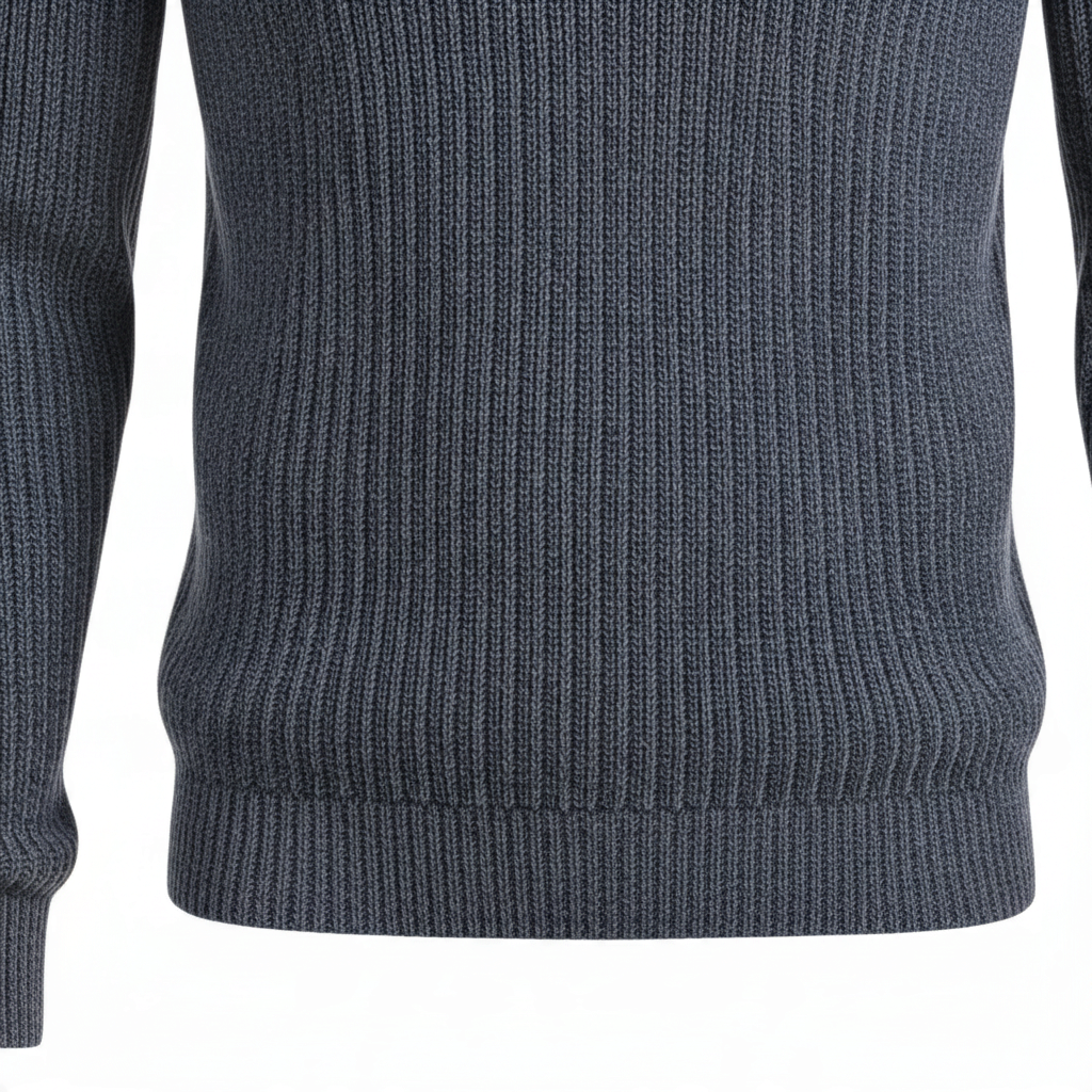 Jackdaw - Mens Theodore 1/4 Zip Jumper - Denim - Wildvine Clothing, Spalding, Lincolnshire