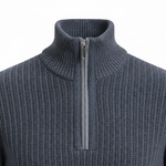 Jackdaw - Mens Theodore 1/4 Zip Jumper - Denim - Wildvine Clothing, Spalding, Lincolnshire
