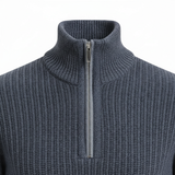 Jackdaw - Mens Theodore 1/4 Zip Jumper - Denim - Wildvine Clothing, Spalding, Lincolnshire