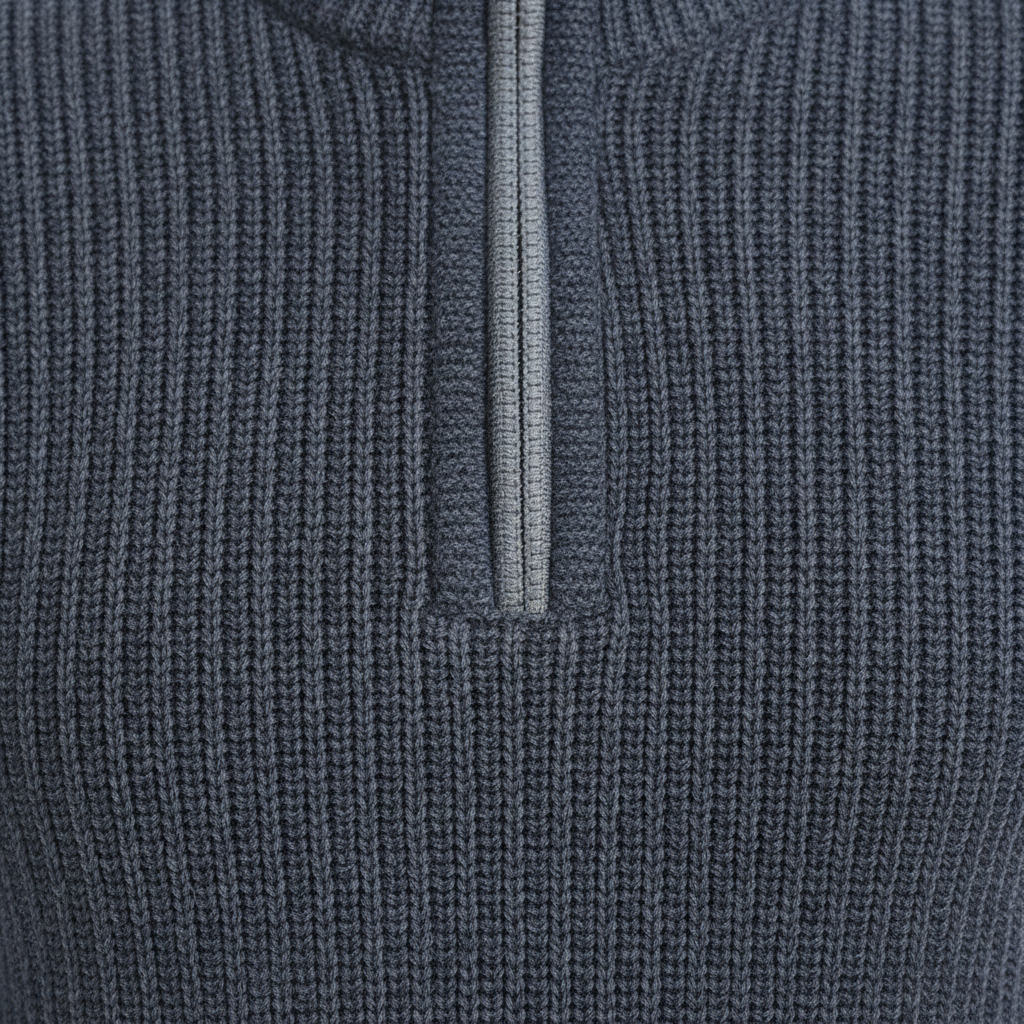 Jackdaw - Mens Theodore 1/4 Zip Jumper - Denim - Wildvine Clothing, Spalding, Lincolnshire