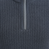 Jackdaw - Mens Theodore 1/4 Zip Jumper - Denim - Wildvine Clothing, Spalding, Lincolnshire