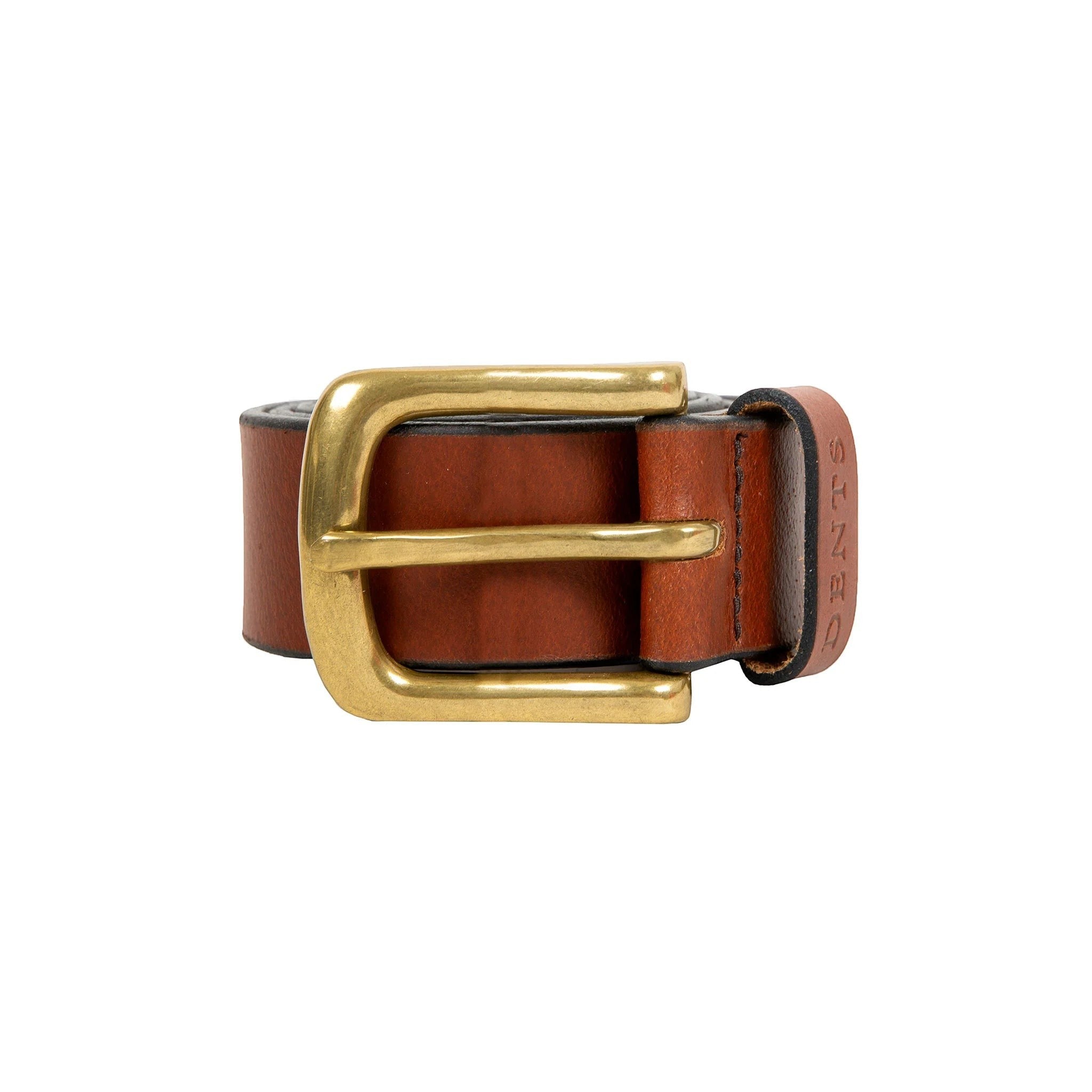 Dents - Mens Belt - Smooth Leather Belt - Brown Buffalo Leather - Wildvine Clothing, Spalding, Lincolnshire