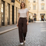 Fynch-Hatton - Ladies - Trousers - Gabardine - Espresso - 26094948 896 - Wildvine Clothing, Spalding, Lincolnshire