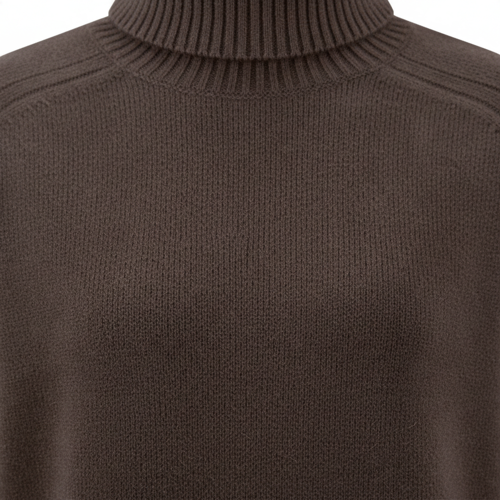 Fynch-Hatton - Ladies - Knitted Dress made of Merino wool with a turtleneck - Exspresso 26097441 896 - Wildvine Clothing, Spalding, Lincolnshire