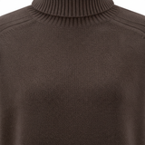 Fynch-Hatton - Ladies - Knitted Dress made of Merino wool with a turtleneck - Exspresso 26097441 896 - Wildvine Clothing, Spalding, Lincolnshire