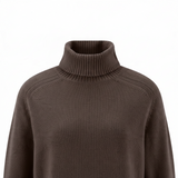 Fynch-Hatton - Ladies - Knitted Dress made of Merino wool with a turtleneck - Exspresso 26097441 896 - Wildvine Clothing, Spalding, Lincolnshire