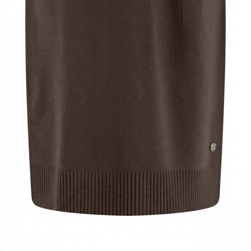 Fynch-Hatton - Ladies - Knitted Dress made of Merino wool with a turtleneck - Exspresso 26097441 896 - Wildvine Clothing, Spalding, Lincolnshire