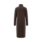 Fynch-Hatton - Ladies - Knitted Dress made of Merino wool with a turtleneck - Exspresso 26097441 896 - Wildvine Clothing, Spalding, Lincolnshire