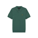 Lyle & Scott - Mens Cotton Short Sleeve Knitted Polo - Everglade KN2412V W130 - Wildvine Clothing, Spalding, Lincolnshire