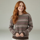 Alice Collins - Kirsten Fairisle Pullover - Chocolate Chip - 037A011 - Wildvine Clothing, Spalding, Lincolnshire