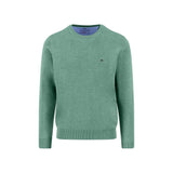 Fynch-Hatton - Mens Knitwear - O-Neck, Superfine - Fern - Wildvine Clothing, Spalding, Lincolnshire