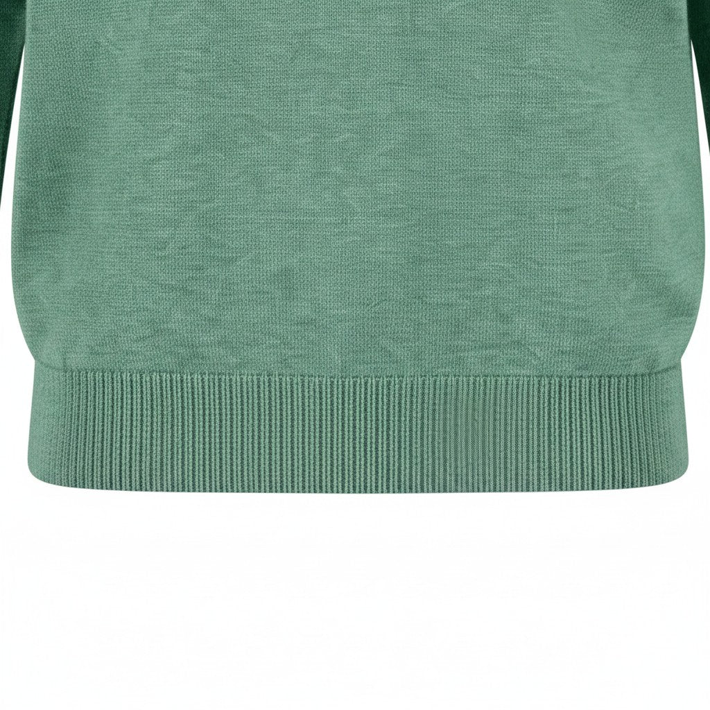 Fynch-Hatton - Mens Knitwear - O-Neck, Superfine - Fern - Wildvine Clothing, Spalding, Lincolnshire