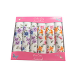 Le Chateau - Ladies - Luxury Handkerchiefs - Flower Printed Scallop - Wildvine Clothing, Spalding, Lincolnshire