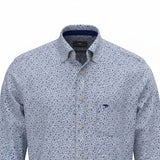 Fynch-Hatton - Mens Superfine Cotton Shirt - New Breeze - 16078580 653 - Wildvine Clothing, Spalding, Lincolnshire