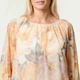 Misumi - Ladies - Floral Print Mesh Blouse - Floral - Wildvine Clothing, Spalding, Lincolnshire