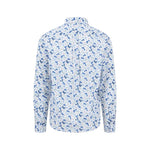 Fynch-Hatton - Mens Shirt - Premium Print - Crystal Blue 604 - Wildvine Clothing, Spalding, Lincolnshire