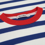 Alice Collins - Fowey Stripe Pullover - Wild Oat/Royal - Wildvine Clothing, Spalding, Lincolnshire